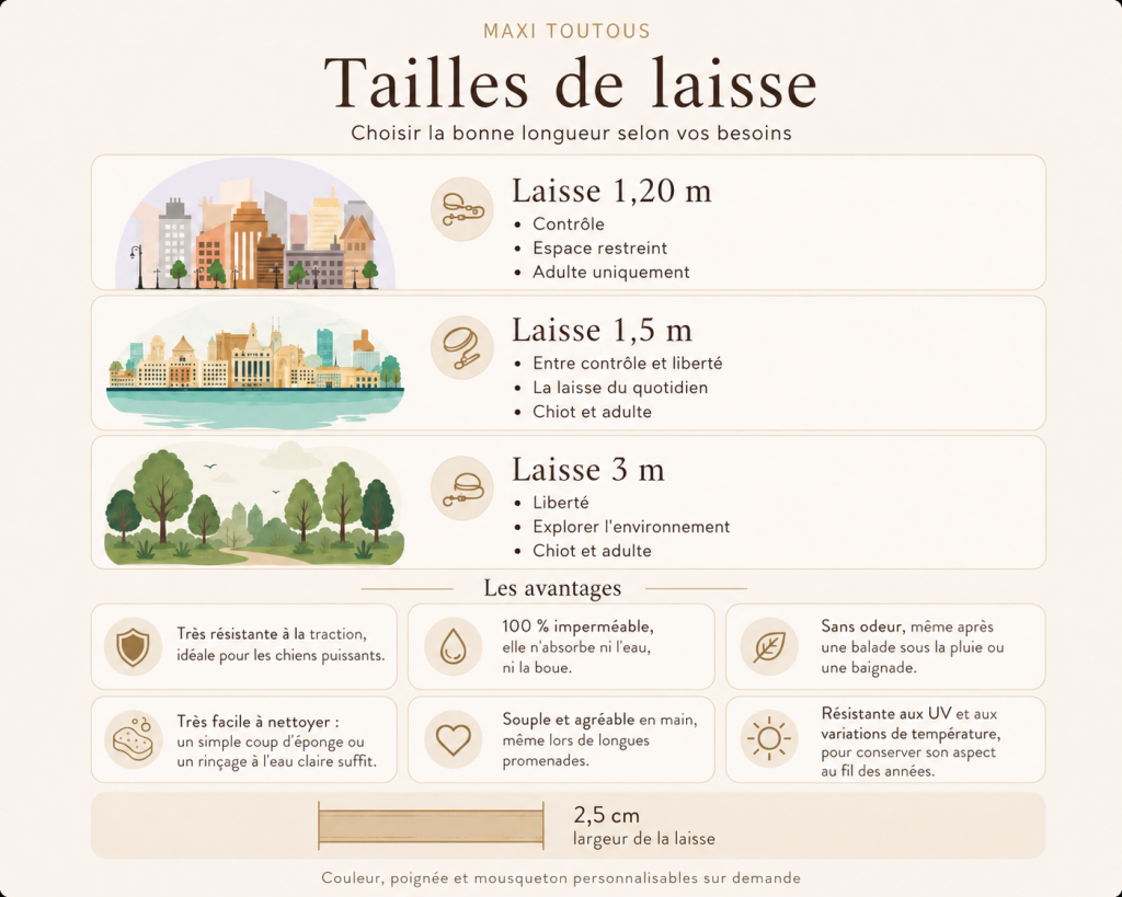 Laisses grands chiens